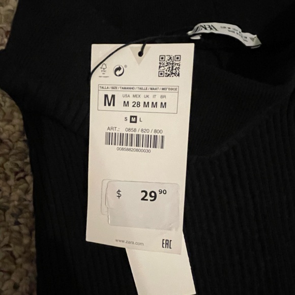 ZARA BLACK SKIRT - Picture 3 of 4